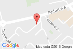 mapa - Čechovská 57, 261 01 Příbram