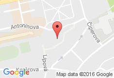 mapa - Antonínova 4465, 760 01 Zlín