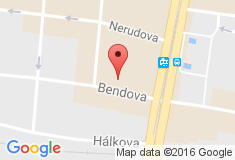 mapa - Bendova 8, 301 00 Plzeň