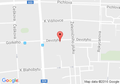 mapa - Devotyho 804, 530 02 Pardubice