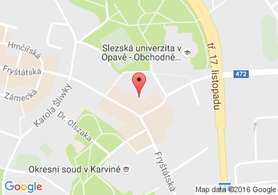 mapa - Fryštátská 2067/29, 733 01 Karviná - Fryštát