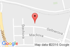 mapa - Gellnerova 476, 293 01 Mladá Boleslav II