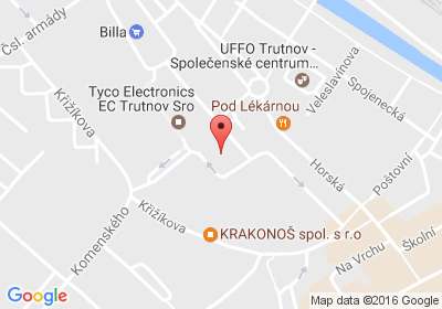 mapa - Horská 634, 541 01 Trutnov
