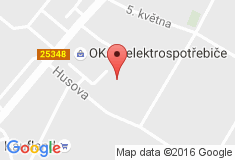 mapa - Husova 1648, 415 01 Teplice