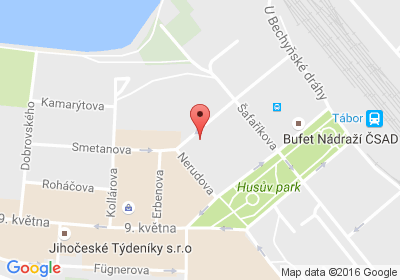 mapa - Jeronýmova 3164, 390 03 Tábor