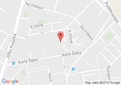 mapa - Karla Šípka 282, 530 09 Pardubice
