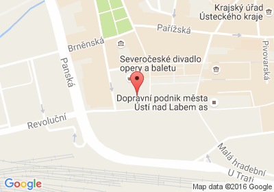 mapa - Masarykova 3488/1, 400 01 Ústí nad Labem