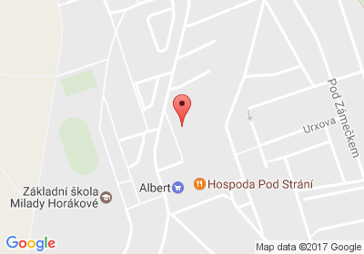 mapa - Milady Horákové 504, 500 06 Hradec Králové