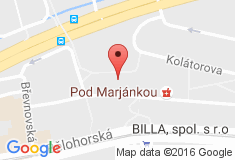 mapa - Pod Marjánkou 1906/12, 169 00 Praha 6