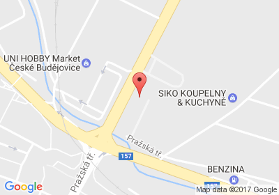 mapa - Poliklinika Pražská 968/71, 370 04 České Budějovice