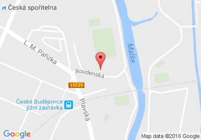 mapa - Roudenská 31, 370 01 České Budějovice