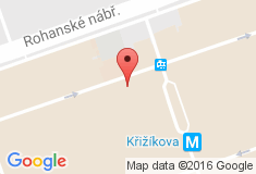mapa - Sokolovská 131/86, 186 00 Praha 8