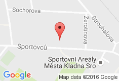 mapa - Sportovců 2311, 272 01 Kladno