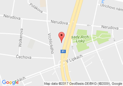 mapa - Střelecká 214, 500 02 Hradec Králové