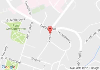 mapa - Tyršova 508, 460 01 Liberec 5